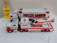 Servco Gasoline Trucks w/ Race Cars & Helicopter