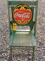 Coca-Cola Wooden Folding Chair