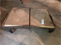 Heavy Duty Metal Rolling Dolly with Wood Inserts
