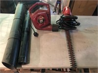 Toro Electric Blower and Echo Electric Trimmer