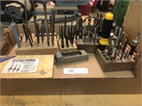 Tray Lot- Metal Bits, Punches, Nut Drivers, Etc.