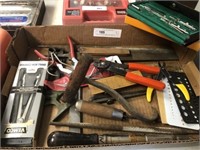 Box Lot- Hay Hook, Drafting Tools, Grasps, Etc.