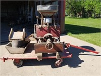 Vintage seed cleaner setup