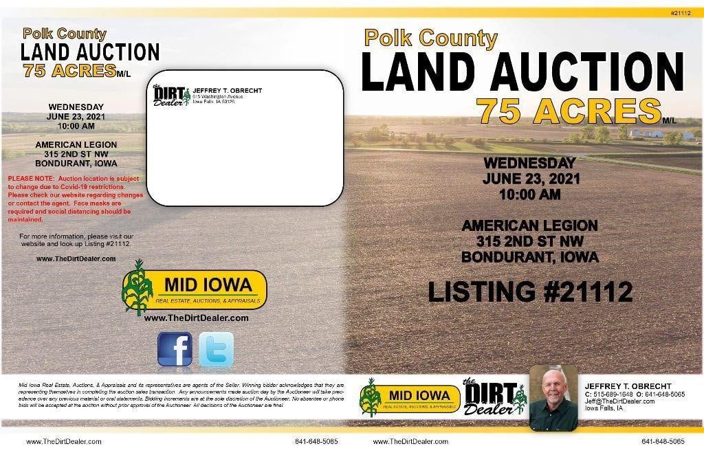 Polk County Land Auction, 75 Acres M/L