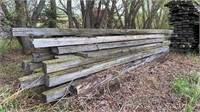 Lift of 6x6x15' Rough Cut Lumber