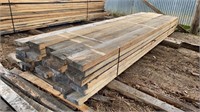 Lift of 2x8x12' Pine Rough Cut Lumber