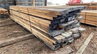 Lift of 2x8x12' Pine Rough Cut Lumber