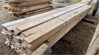 Lift of 1x8x16' Planed Pine Lumber