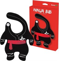 Gamago Ninja Baby Bib, Black