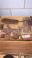 5 ANTIQUE WOOD WORKING TOOLS