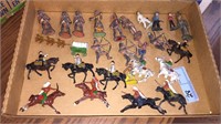 LOT OF LEAD SOLDIERS, COWBOYS, ETC