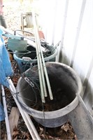Tubs, Buckets, Garden Hose