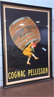 PELLISSON PERE & Co COGNAC FRENCH POSTER