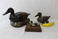 Wood Ducks, Cards w/ Wooden Box & Rolling Duck