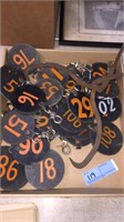 LOT OF HORSE AUCTION TAGS