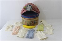 Vintage Lady's Marche Hat & Assorted Gloves