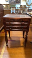 ANTIQUE EMPIRE 2 DRAWER WORK TABLE