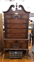 SOLID MAHOGANY CHIPPENDALE STYLE HIGHBOY