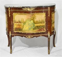 Louis XV Style Demilune Cabinet