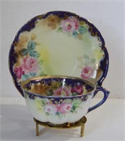 Hand Painted Nippon Tea Cup & Saucer