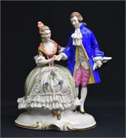Dresden Porcelain Lace Figurine