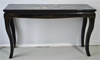 Antique Chinese Black Lacquer Console / Sofa Table