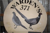 48" large bird sign on corplas & plywood