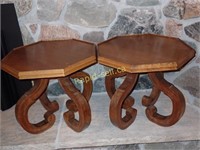 Pair of Octagon Occasional Tables