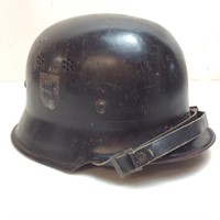 WW2 GERMAN M34 POLICE HELMET w LINER & STRAP
