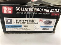 Box 42 Coils Roofing Nails