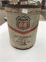 Vintage Phillips 66 5 Gallon Can