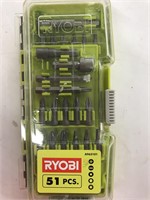 New Ryobi 51 Pc Bit Set