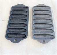 miniature cast iron corn bread pans-griswold/ wagr