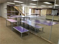 Glass Shelves And Brackets, Metal Tables