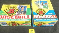 Box 1989 & 1990 Bowman Baseball Cards
