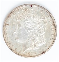 Coin 1878-P 7/8 TF Morgan Silver Dollar In XF+