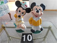 Mickey and Minnie Piggy bank