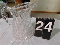 Lead Crystal Pitcher 8"