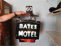 Bates Motel Lighted Sign 16" X 16"