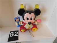 Vintage Mickey Mouse Crib Toy (Damaged Nose)