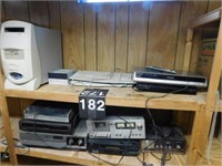 2 Shelves of Electronic Items