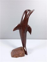 Wood Carved Dolphin