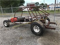 HOME MADE FOUR SEATER RAIL BUGGY FRAME W/ PARTS