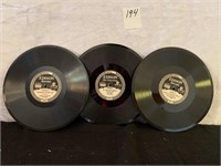 3 Edison 78 rpm Records