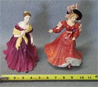 Royal Doulton Patricia & Adrienne Figurines