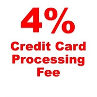 4% Credit Card Processing Fee