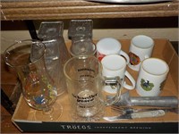 Various mugs and glasses