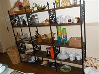 Metal shelving unit 72x12x63"