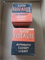 2 Slater, Kloz-a-lite, vintage Each x 2