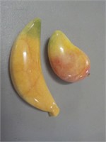 Marble pear and banana